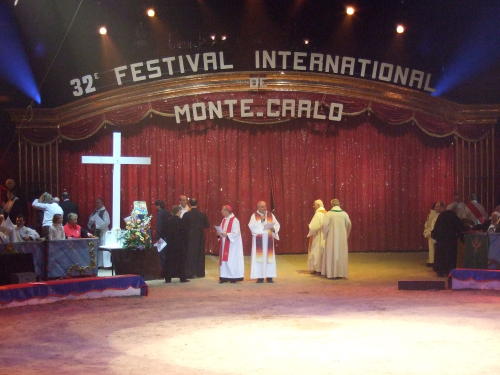 Oekum. Gottesdienst beim 32. Zirkusfestival in Monte Carlo 2008