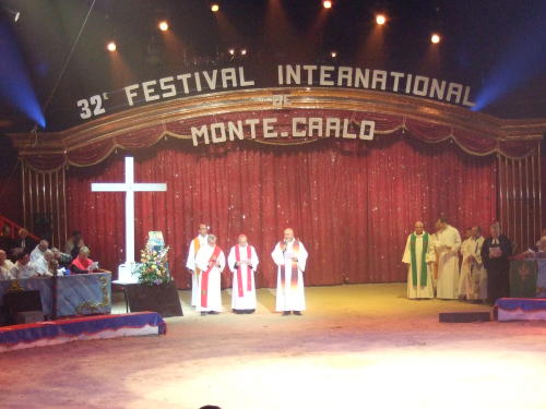 Oekum. Gottesdienst beim 32. Zirkusfestival in Monte Carlo 2008