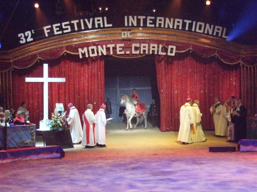 Oekum. Gottesdienst beim 32. Zirkusfestival in Monte Carlo 2008