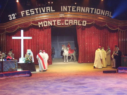 Oekum. Gottesdienst beim 32. Zirkusfestival in Monte Carlo 2008