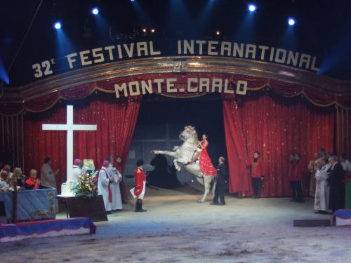 Oekum. Gottesdienst beim 32. Zirkusfestival in Monte Carlo 2008